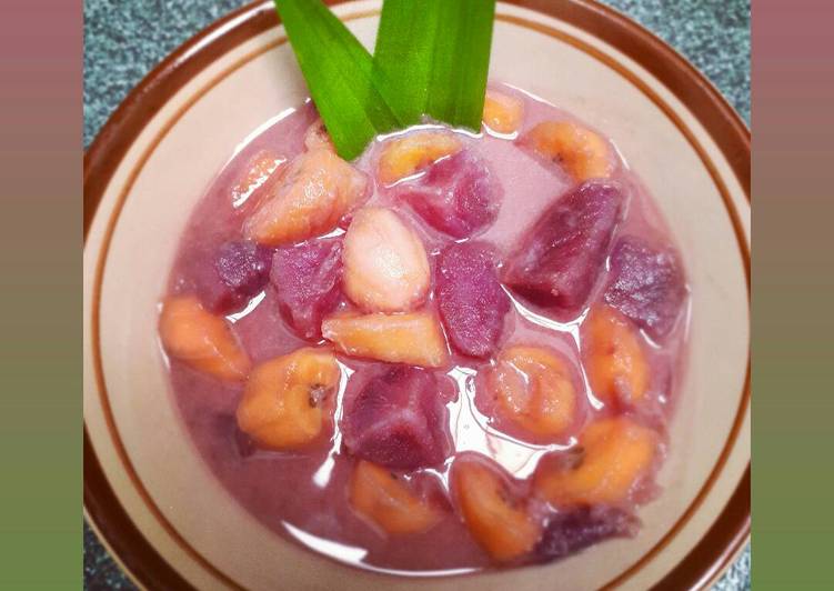 Kolak Ungu (Kolak Pisang & Tela/Ubi Ungu) ππ